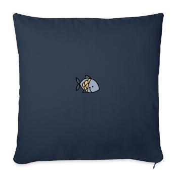 fishyish - Sofa pillowcase 17,3'' x 17,3'' (45 x 45 cm) - navy - Front