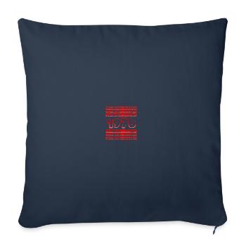 Rouge 1978 - Housse de coussin décorative 45 x 45 cm - bleu marine - Devant