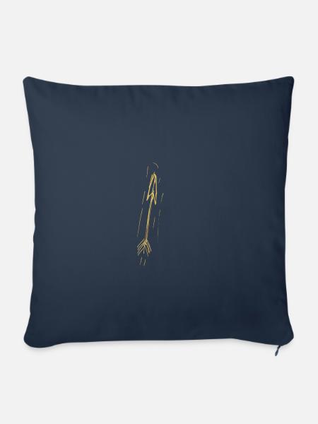 pfeil for black - Sofakissenbezug 45 x 45 cm - Navy