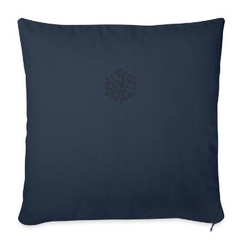 snowflake 9 black - Sofakissenbezug 45 x 45 cm - Navy - Vorne