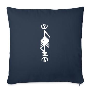 Rune Celts Symbol Gift Ornament Culture Spirit - Sofa pillowcase 17,3'' x 17,3'' (45 x 45 cm) - navy - Front