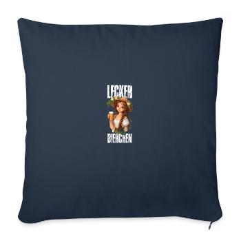Lecker Bierchen Meme Bier Weizenbier Weißbier - Sofakissenbezug 45 x 45 cm - Navy - Vorne