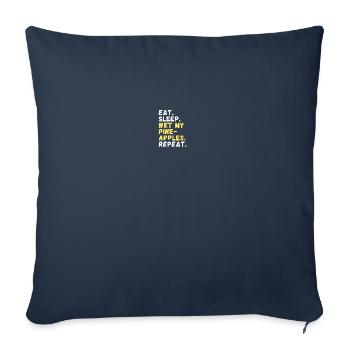 Hobby farmer pineapple cultivation - Sofa pillowcase 17,3'' x 17,3'' (45 x 45 cm) - navy - Front