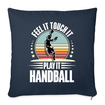 Handball Handballer - Sofakissenbezug 45 x 45 cm - Navy - Vorne