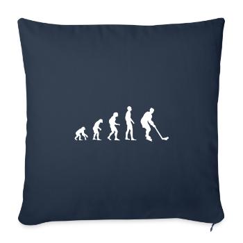 Ice Hockey Evolution - Sofa pillowcase 17,3'' x 17,3'' (45 x 45 cm) - navy - Front