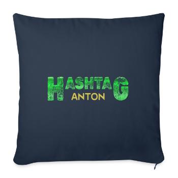 Hashtag Anton - Sofa pillowcase 17,3'' x 17,3'' (45 x 45 cm) - navy - Front