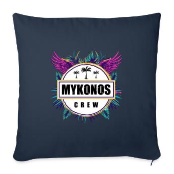 Mykonos Crew Tropisch - Sofakissenbezug 45 x 45 cm - Navy - Vorne