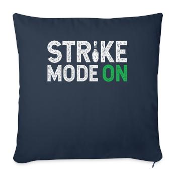 Bowl-design For bowlers Bowling-player-sport - Sofa pillowcase 17,3'' x 17,3'' (45 x 45 cm) - navy - Front