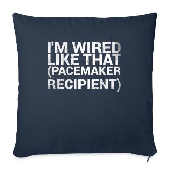 I am like this recipient of a - Sofa pillowcase 17,3'' x 17,3'' (45 x 45 cm) - navy - Front