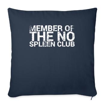 Membre de No Spleen Club Surgery Recovery - Housse de coussin décorative 45 x 45 cm - bleu marine - Devant