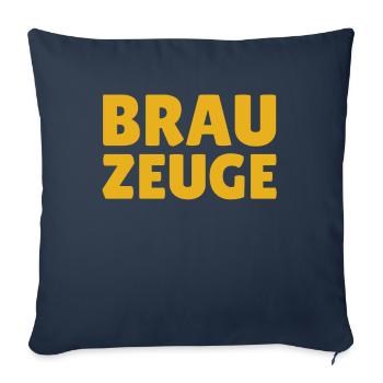 Brewman Beer Drinker - Sofa pillowcase 17,3'' x 17,3'' (45 x 45 cm) - navy - Front