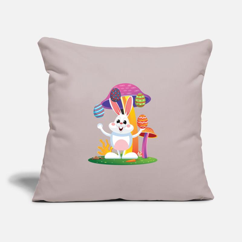Happy easter easter bunny easter eggs Sofa pillowcase 17,3'' x 17,3'' (45 x 45 cm)