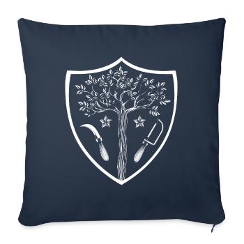 Pépinière - Housse de coussin décorative 45 x 45 cm - bleu marine - Devant