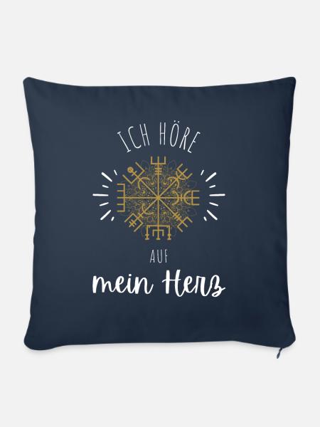 Wegweiser MOTIVATION - VEGVISIR - Sofakissenbezug 45 x 45 cm - Navy