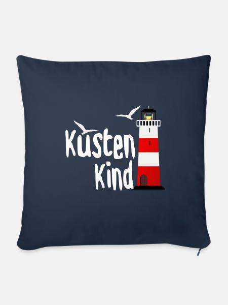 Küstenkind - Sofakissenbezug 45 x 45 cm - Navy