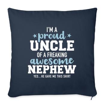 uncle - Sofa pillowcase 17,3'' x 17,3'' (45 x 45 cm) - navy - Front