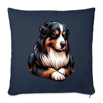 Australian Shepherd Aussie Aussiebesitzer Aussies - Sofakissenbezug 45 x 45 cm - Navy - Vorne