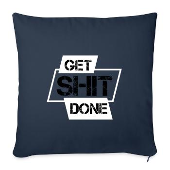 Get Shit Done - Sofakissenbezug 45 x 45 cm - Navy - Vorne