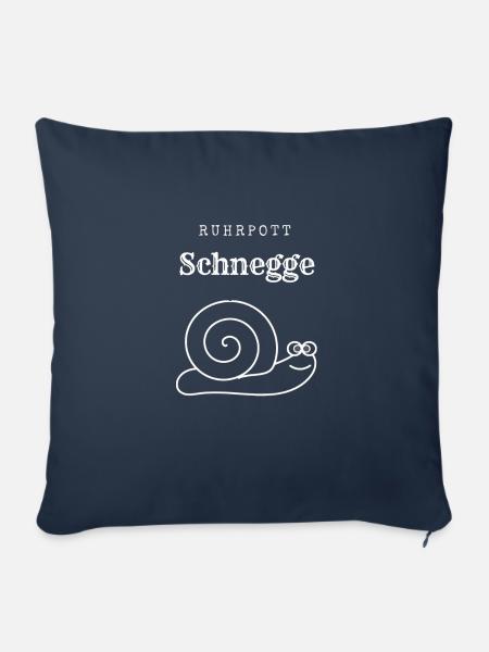 Ruhrpott Schnegge - Sofakissenbezug 45 x 45 cm - Navy