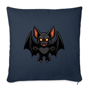 Fledermaus Halloween Blutsauger - Sofakissenbezug 45 x 45 cm - Navy - Vorne