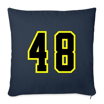 48 Number Leotard - Sofa pillowcase 17,3'' x 17,3'' (45 x 45 cm) - navy - Front