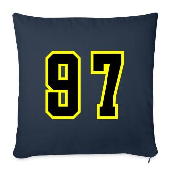 97 Number Leotard - Sofa pillowcase 17,3'' x 17,3'' (45 x 45 cm) - navy - Front