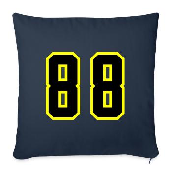 88 Number Jersey - Sofa pillowcase 17,3'' x 17,3'' (45 x 45 cm) - navy - Front