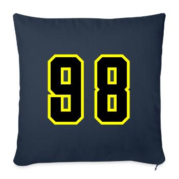 98 Number Leotard - Sofa pillowcase 17,3'' x 17,3'' (45 x 45 cm) - navy - Front
