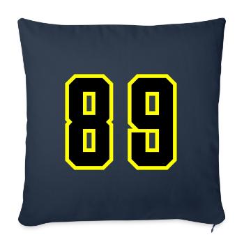 89 Number Leotard - Sofa pillowcase 17,3'' x 17,3'' (45 x 45 cm) - navy - Front