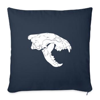 Wolverine Skull - Sofa pillowcase 17,3'' x 17,3'' (45 x 45 cm) - navy - Front