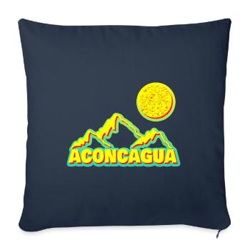 Aconcagua - Housse de coussin décorative 45 x 45 cm - bleu marine - Devant