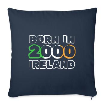 2000 - Housse de coussin décorative 45 x 45 cm - bleu marine - Devant