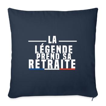 La Légende Prend Sa Retraite - Housse de coussin décorative 45 x 45 cm - bleu marine - Devant