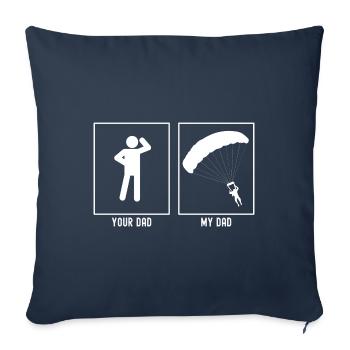 Your Father - My Father - Paragliding Links - Sofa pillowcase 17,3'' x 17,3'' (45 x 45 cm) - navy - Front