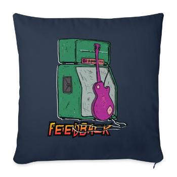 Sound-Feedback-Grafik - Sofakissenbezug 45 x 45 cm - Navy - Vorne
