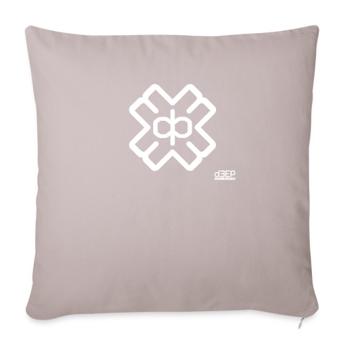 d3eplogowhite - Sofa pillowcase 17,3'' x 17,3'' (45 x 45 cm)