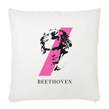 beethoven punk musique festival klassik compositeur ta - Housse de coussin décorative 45 x 45 cm - blanc nature - Devant
