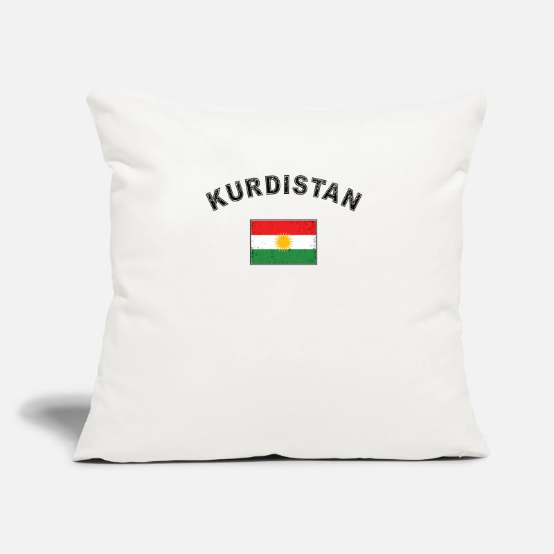 Drapeau drapeau kurde Kurdistan drapeau Housse de coussin décorative 45 x 45 cm