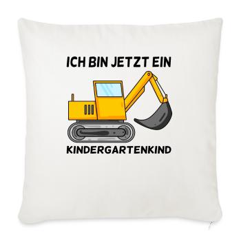 Kindergarten - Sofakissenbezug 45 x 45 cm - Naturweiß  - Vorne