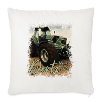Deutz Traktor Kraftpaket - Traktor Power Pack - Sofakissenbezug 45 x 45 cm - Naturweiß  - Vorne