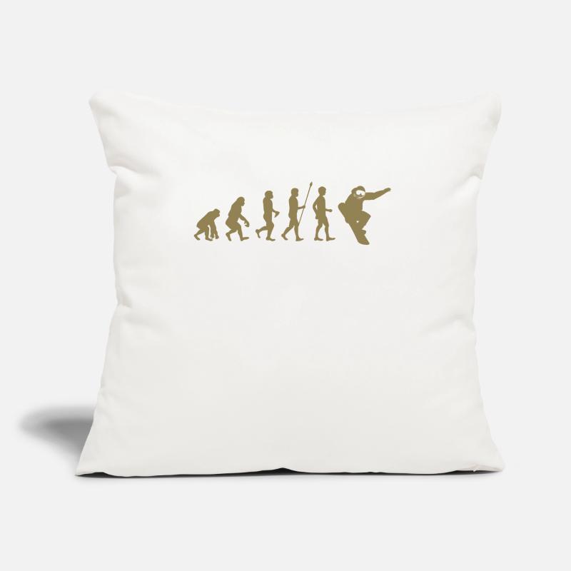 Snowboarder Evolution Gift Idea Sofa pillowcase 17,3'' x 17,3'' (45 x 45 cm)