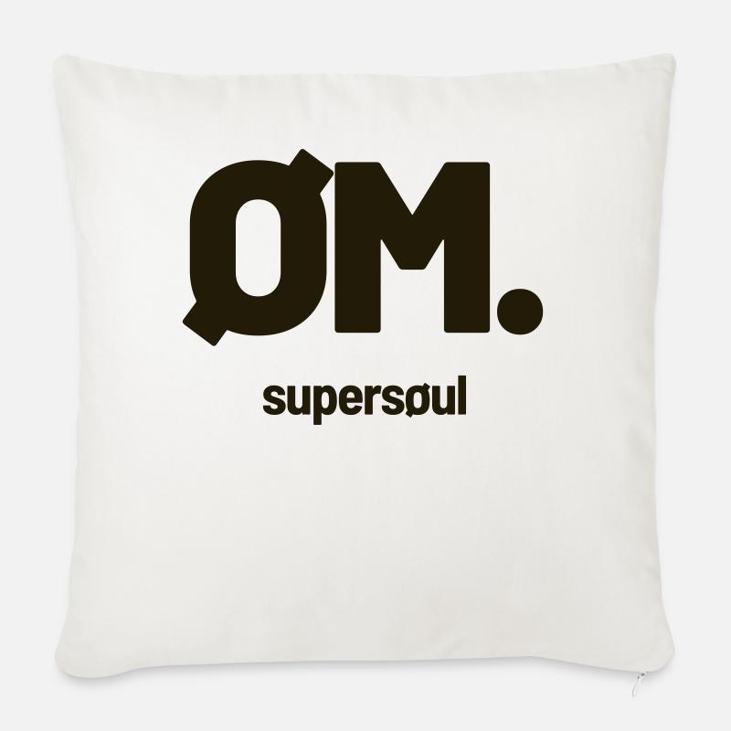 OM. by supersoul - Sofakissenbezug 45 x 45 cm - Naturweiß 