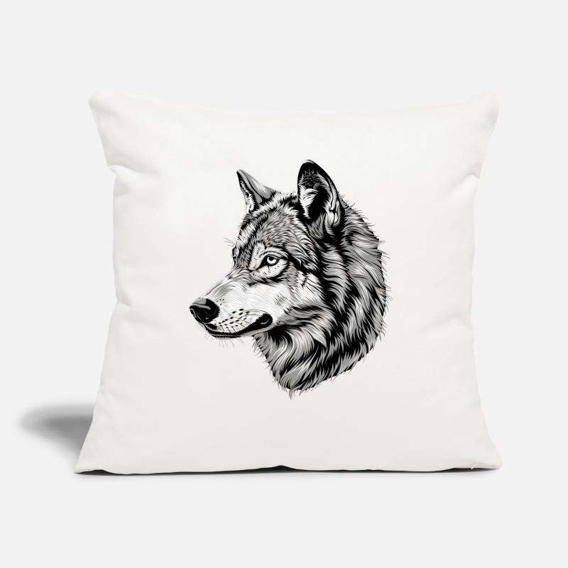 Wolf Motif Wolves Wolf Pack Gray Wolfhound Wolf Sofa pillowcase 17,3'' x 17,3'' (45 x 45 cm)