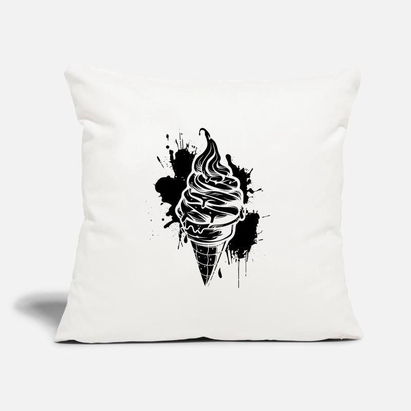 Eiswaffel Softeis Sofakissenbezug 45 x 45 cm