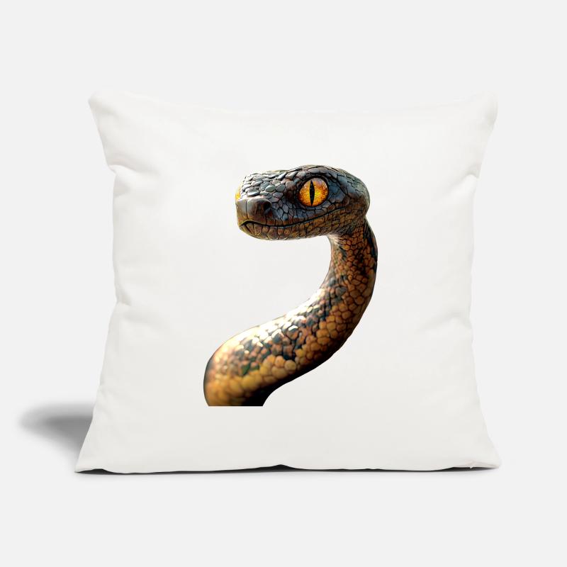 Snake Python Cobra Mamba Rattlesnake Snake Sofa pillowcase 17,3'' x 17,3'' (45 x 45 cm)