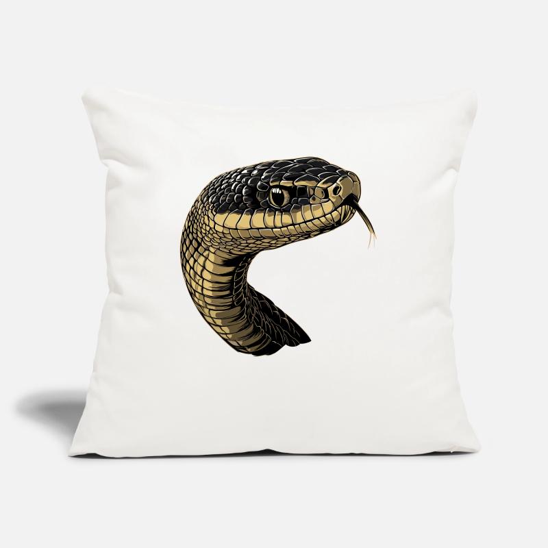 Snake Python Cobra Mamba Rattlesnake Snake Sofa pillowcase 17,3'' x 17,3'' (45 x 45 cm)
