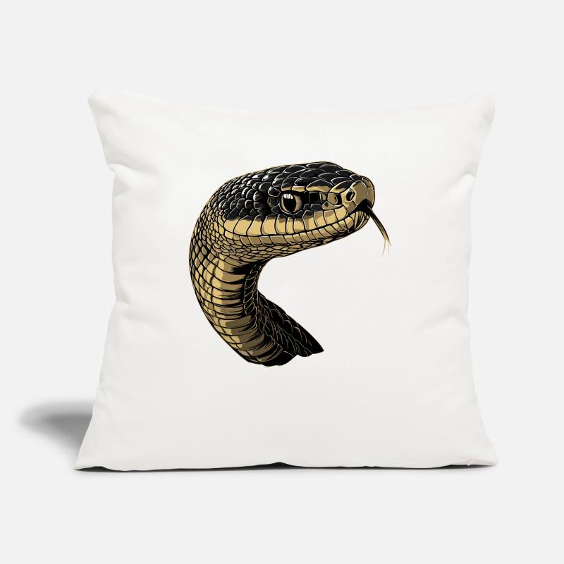 Snake Python Cobra Mamba Rattlesnake Snake Sofa pillowcase 17,3'' x 17,3'' (45 x 45 cm)
