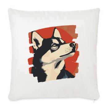 Rauque - Housse de coussin décorative 45 x 45 cm - blanc nature - Devant