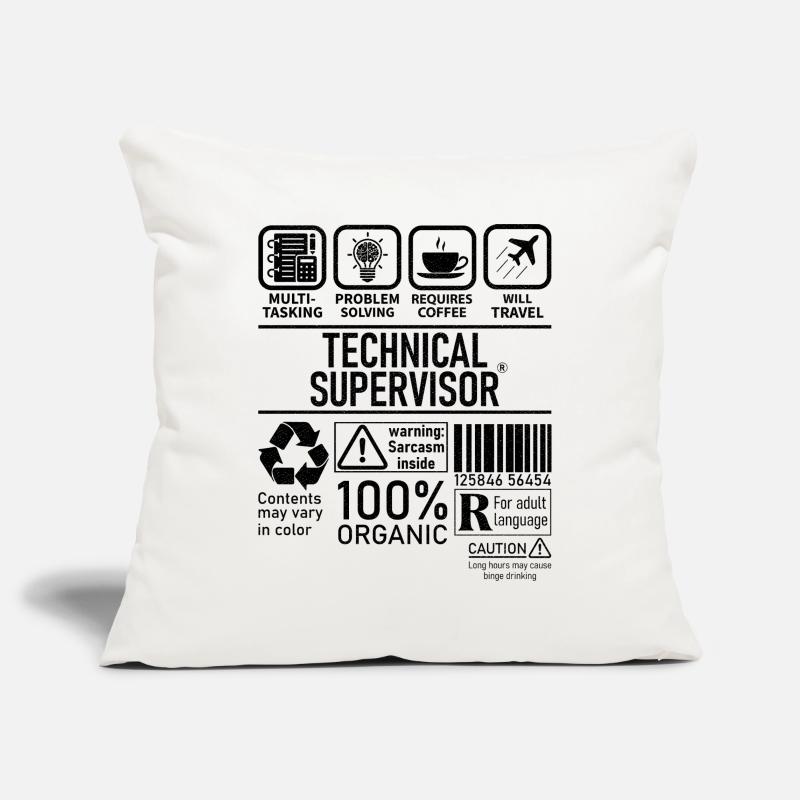 Technical Supervisor multi tasking problem solving Sofakissenbezug 45 x 45 cm