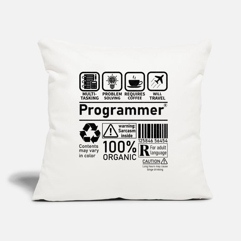 Programmeur multitâche, la résolution de problèmes nécessite Housse de coussin décorative 45 x 45 cm